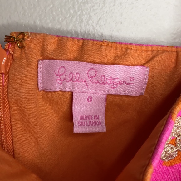 Lilly Pulitzer Dress, size 0, pink and orange - Picture 6 of 6
